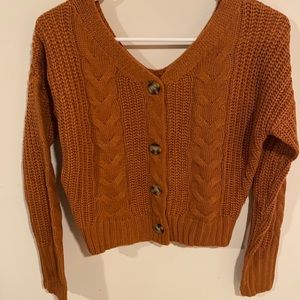 Burnt Orange Cardigan